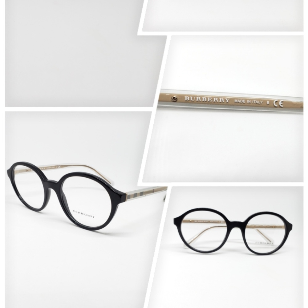 Authentic Burberry Rx Eyeglasses  black round - Picture 8 of 8